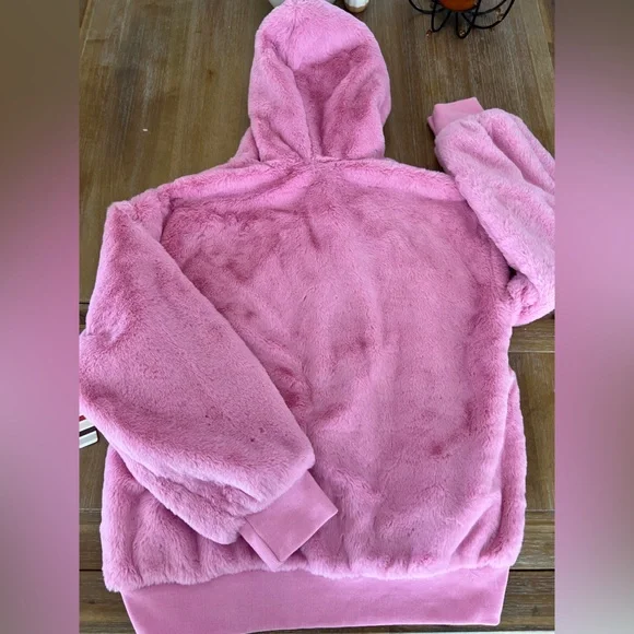 NWT Pantone Fuzzy Pink Puffer Jacket - Picture 5 of 7
